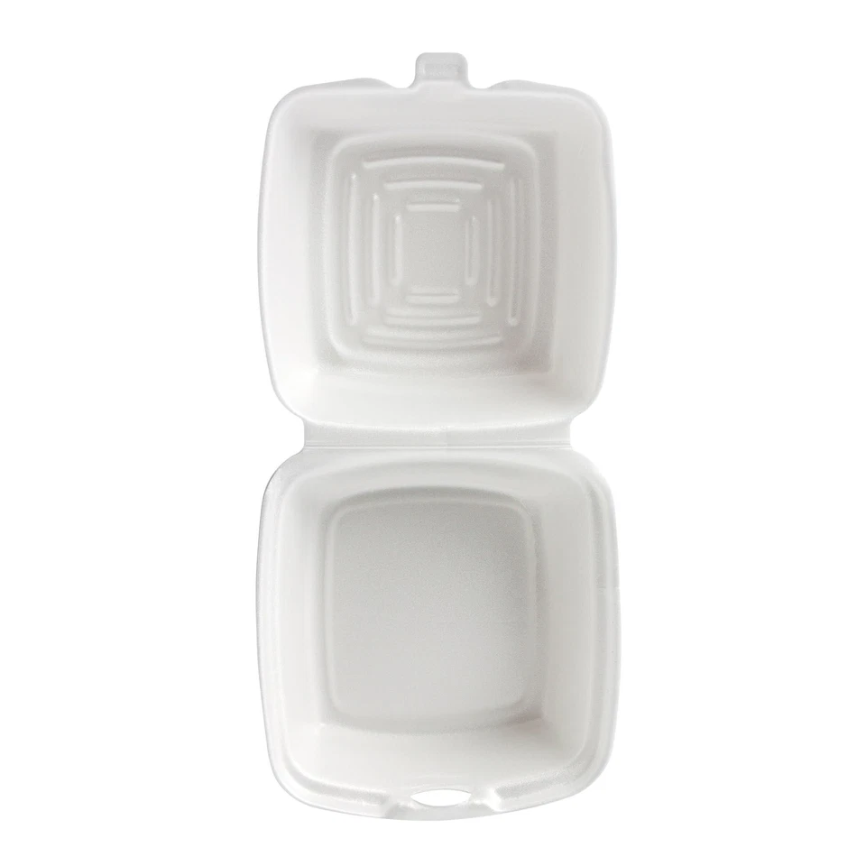 Dart DCC60HT1 Carryout Food Containers Foam 1-comp 5 7/8 X 6 X 3 White