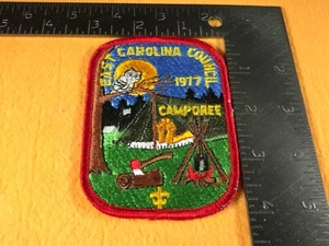Q2-24 BOY SCOUTS OF AMERICA PATCH - 1977 EAST CAROLINA COUNCIL CAMPOREE - Picture 1 of 2