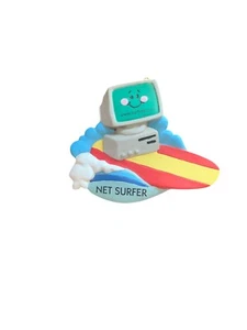 Vintage Midwest of Cannon Falls NET SURFER Christmas Ornament COMPUTER Nerd Geek - Picture 1 of 2