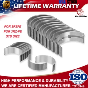 Engine Main Bearings & Rod Bearing Kit for Toyota 2RZ-FE 2TZ-FZE 3RZ-FE 2.7L 3RZ - Picture 1 of 15