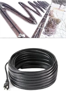 Roof Snow De-Icing Heating Cable Self-Regulating Plug-In Ready Heat Cable 120ft - Picture 1 of 10