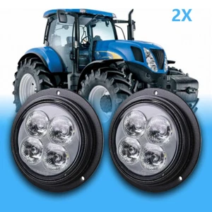 2X LED Headlight For Ford New Holland T6070 T7030 T7040 T7040 T7060 TL100A TL80A - Picture 1 of 8