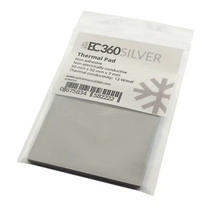 EC360® SILVER 12W/mK Wärmeleitpad (50 x 50 x 3,0 mm) I ThermalPad GPU RAM CPU - Bild 1 von 7