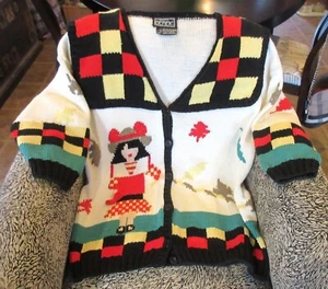 Vintage Berek Handstrick Pullover - New York - Large - Bild 1 von 7