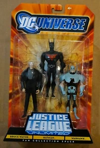 DC Universe Liga de la Justicia Ilimitado Paquete de 3 Bruce Wayne Batman (Más allá) Warhawk - Imagen 1 de 5