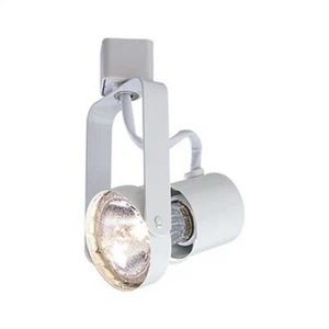White 3 Light Gimbal Track Head Kit With End Feed Cord And Plug - Picture 1 of 4