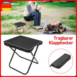 Campinghocker Klapphocker Kleiner Faltbarer Klappstuhl Hocker für Heimzug Freien - Bild 1 von 8