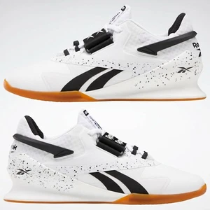 Reebok Legacy Lifter II Hombres Zapatos de Levantamiento de Pesas Entrenadores Gimnasio Blanco TALLAS FU9458 - Imagen 1 de 17