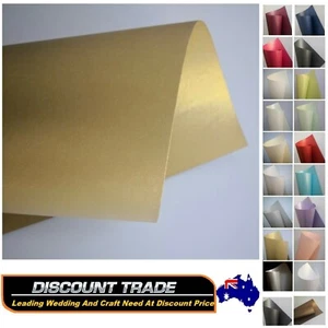 Premium Quality Metallic Shimmer gold silver Invitation craft Paper A4 120 gsm - Picture 1 of 19