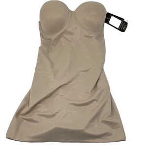 NWT TC Total Control Bra Slip 32 DD Nude Color Firm Control Bodysuit - Picture 1 of 12