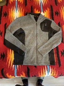 Spyder Warm Core Sweater Full Zip Up Size M Gray Women’s Active Wear - Picture 1 of 9