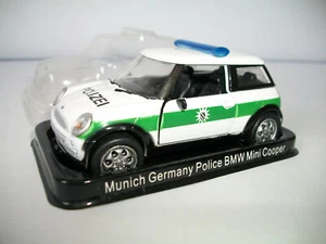 Munich Germany Police BMW Mini Cooper 1/43 Police Cars Amercom - Picture 1 of 3