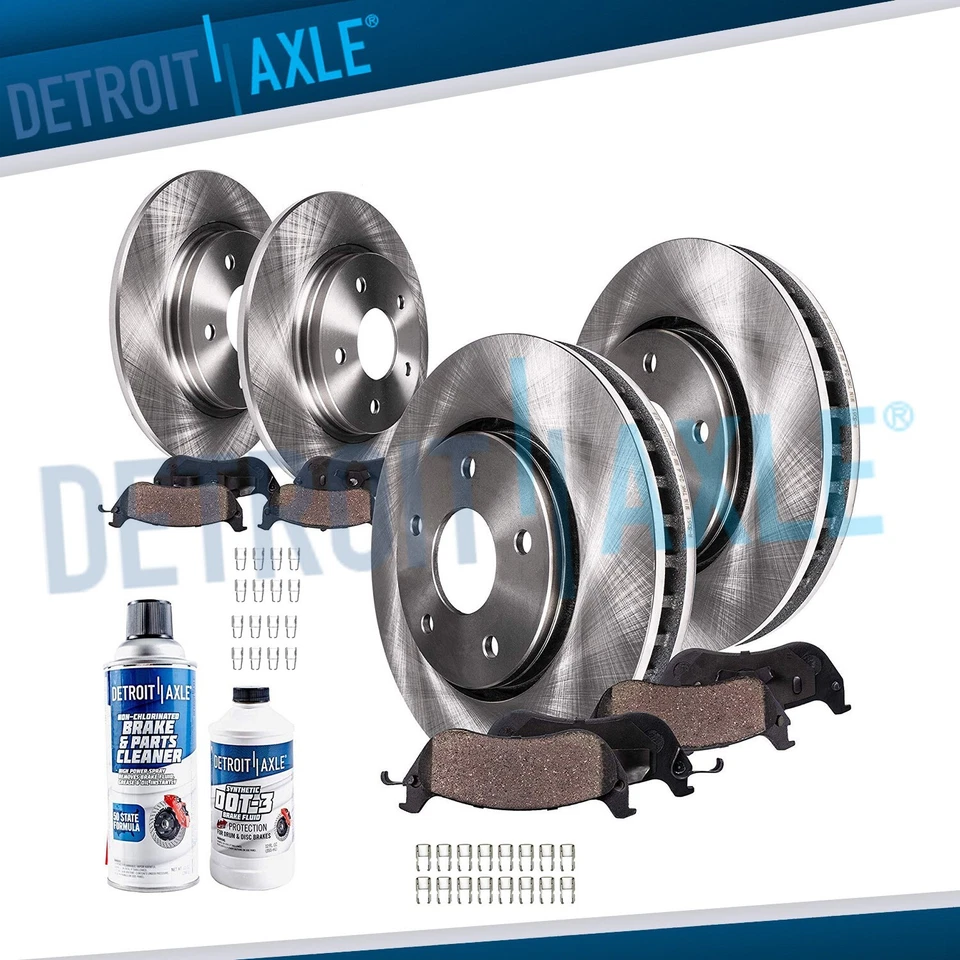 Rotores delanteros y traseros pastillas de freno de cerámica para Dodge Grand Caravan Plymouth Voyager Foto 1 de 4