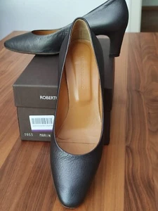 Zapatos de salón Roberto Del Carlo talla 39 gris-antracita metálica usados una vez ¡Super! - Imagen 1 de 7