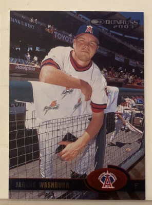 2003 Donruss Career Stat Line #77 Jarrod Washburn #82/107 - Image 1 of 2