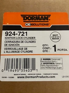 Dorman 924-721 Ignition Lock Cylinder Compatible with Select Chrysler / Dodge / - Picture 1 of 1