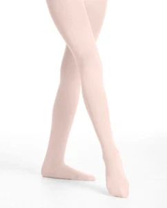 Danskin 85 Women's Size A (Small) Theatrical Pink Footed Tights w/ Back Seams - Picture 1 of 1