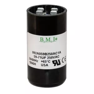 USA 59-71 uf/MFD 220-250 VAC volts Round Start Capacitor 50/60 Hz - Lot-1 - Picture 1 of 4