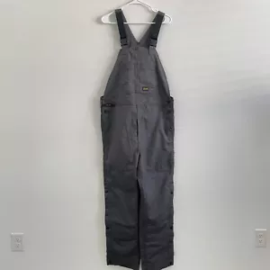 Ariat Overalls Mens M Gray Rebar Durastretch Double Knee Coveralls Casual Snap - Picture 1 of 14