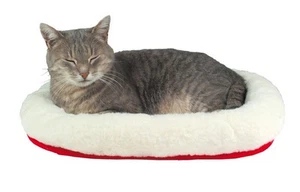 Cat Kitten Cuddly Bed, Reversible Warm Winter Cool Summer Soft Cosy 28631 - Picture 1 of 3