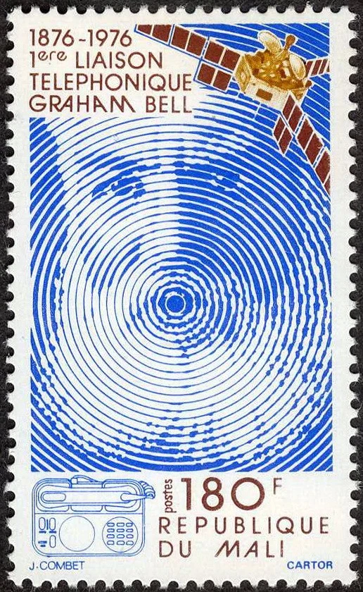 Teléfono del Centenario Malí 1976 Alexander Graham Bell MH (SC# 249) Foto 1 de 1