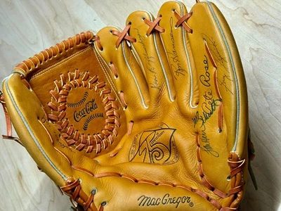 (20) Guante de béisbol firmado por autos MacGregor Coca-Cola 75th Pete Rose 12,5” Foto 1 de 4