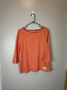 Talbots orange und gelb gestreift Extra Large zierlich Langarm Pullover Oberteil - Bild 1 von 11