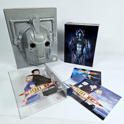 Doctor Who DVD Bundle — Cyberman Mask Display Case Series 2 DVD Box Collectible - Image 1 of 4