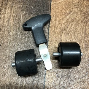 Heelys Rad Schlüssel Entfernung Skate Schuh Werkzeug Ersatz Schwarz Griff Werkzeug mit Fetten - Bild 1 von 2