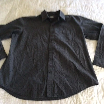  Van Heusen Mens Shirt Size Large 16-16 1/2 Button Up Long Sleeve Gray - Image 1 of 4