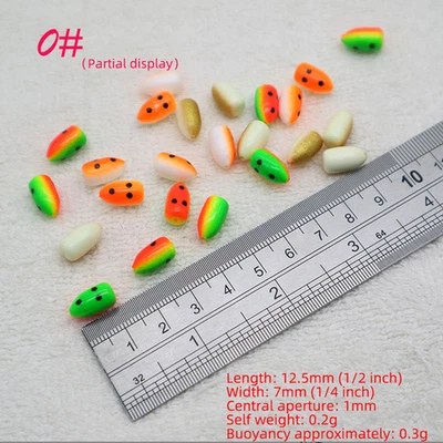 120 peças flutuadores de bala Pompano Whiting Walleye flutuadores de pesca areia pulga - Imagem 1 de 4