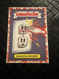 Garbage Pail Kids Topps 2017 Adam-Geddon 7a SHOCKED JACQUE Red Border 75/75 - Picture 1 of 2