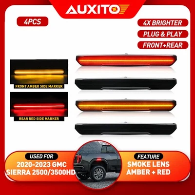 Дымчатый светодиодный габаритный красный боковой сигнал 20-24 для лампы GMC 2500 Sierra 3500 HD - Изображение 1 из 4