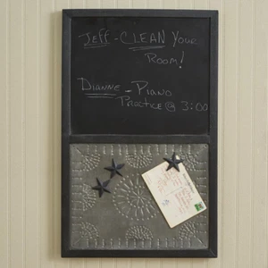 Galvanized Chalkboard and Magnet Board Wall Hanging, NEW in box! - Picture 1 of 1