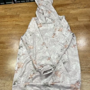 Sweatshirt Youth Girls Youth Size 14-16. Hooded Fall Leaves Polyester - Picture 1 of 18