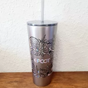 2023 Disney Parks Epcot Figur Olaf Park Symbole Metall Becher Tasse Starbucks NEU - Bild 1 von 6
