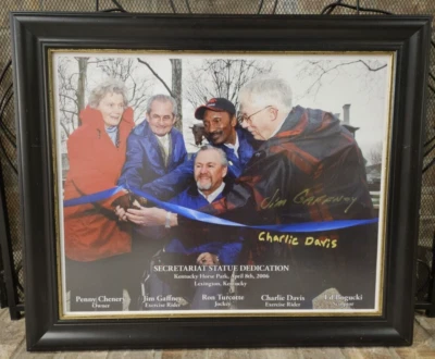 Impresión de dedicación de estatua de la Secretaría 2006 firmada por Charlie Davis, Jim Gaffney Foto 1 de 4