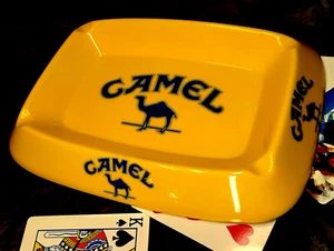 Large Vintage 1980's 9" X 6" Camel Hard Plastic Advertising Ashtray ITALY Rare! - Picture 1 of 15