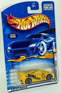2001 Erstausgabe Toyoto Celica Hot Wheels Druckguss gelb Auto Mattel #036 NEU - Bild 1 von 4