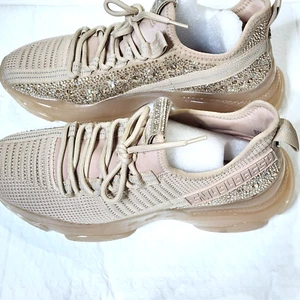 Steve Madden Maxima Sneaker Embellished Rhinestone Blush Multi Womens Size 10 M - Picture 1 of 8