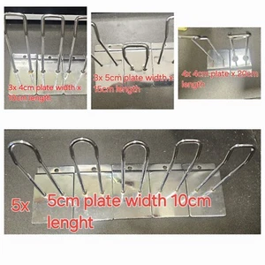 JOB LOT OF SLATWALL EURO HOOKS ACCESSORY CHROME PRONG SHOP DISPLAY CHECK PHOTOS - Picture 1 of 8