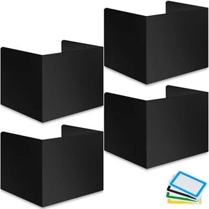 4-Pack Desk Dividers for Students - Durable & Waterproof Plastic Study Carrel... - Picture 1 of 9