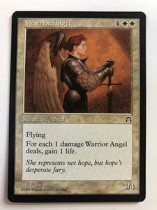 Warrior Angel 1998 Stronghold Vintage Magic Cards, FREE SHIPPING - Picture 1 of 2