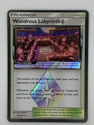 Pokémon TCG Wondrous Labyrinth Prism Star Sun & Moon - Team Up 158/181 Holo - Image 1 of 2