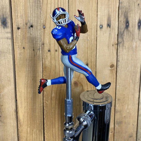 NEW YORK GIANTS Tap Handle Victor Cruz Beer Keg NFL FOOTBALL Blue Jersey Cover
