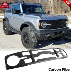 Parrilla delantera de fibra de carbono para Ford BRONCO 2021-2023 cubierta de ventilación de aire moldura - Imagen 1 de 12
