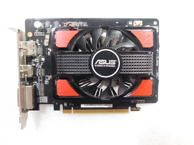 ASUS AMD ATI R7250 1GB PCIe HDMI DVI DP VIDEO GRAPHICS CARD ADAPTER - Image 1 of 3