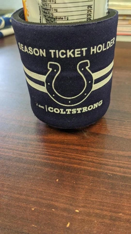 Indianapolis Colts Season Ticket Holder Adjustable Koozie Cover