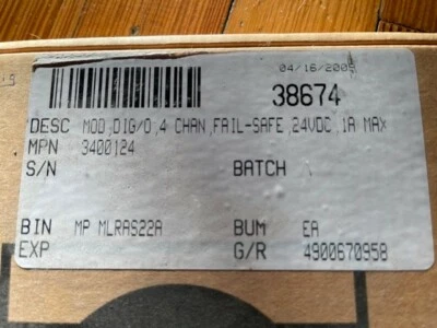 FSC Honeywell 10216/2/1 12400 DO-FS Fail Safe Module 24vdc 4 Channel - Image 1 of 3