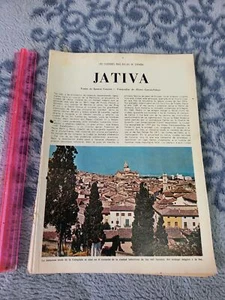 FOLLETO LUGARES ESPANA JATIVA PAG 8 ANOS 60s LUCA TENA CASTELLANO - Imagen 1 de 1